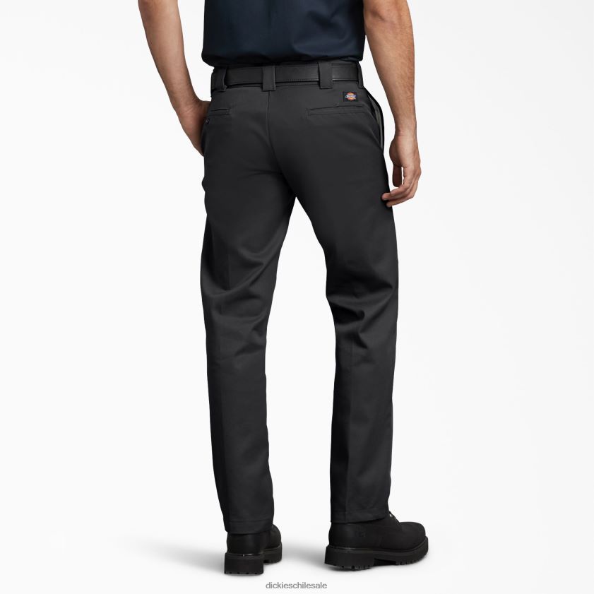 negro (negro) hombres pantalones de trabajo ajustados Dickies ropa de trabajo X4H0F113