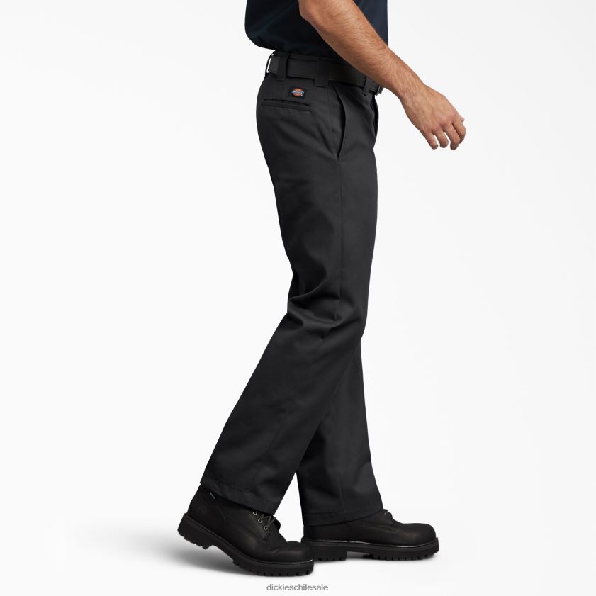 negro (negro) hombres pantalones de trabajo ajustados Dickies ropa de trabajo X4H0F113