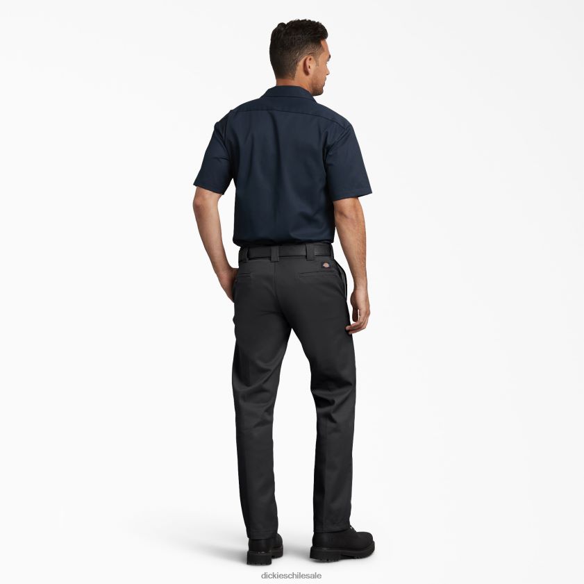 negro (negro) hombres pantalones de trabajo ajustados Dickies ropa de trabajo X4H0F113