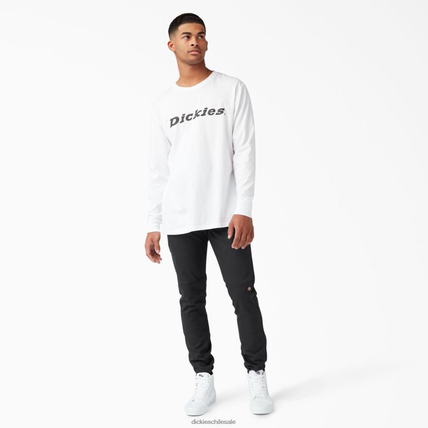 negro (negro) hombres pantalones de trabajo ajustados con doble rodilla Dickies ropa de trabajo X4H0F41