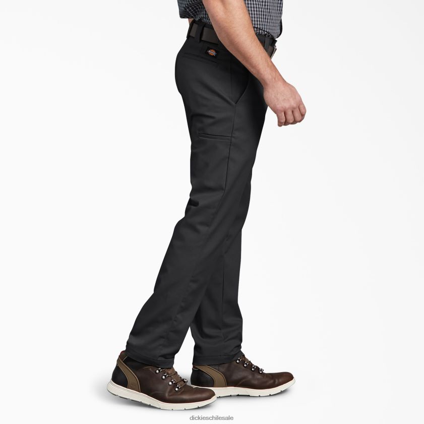 negro (negro) hombres pantalones de trabajo multiusos con bolsillos y pernera cónica slim fit Dickies ropa de trabajo X4H0F108