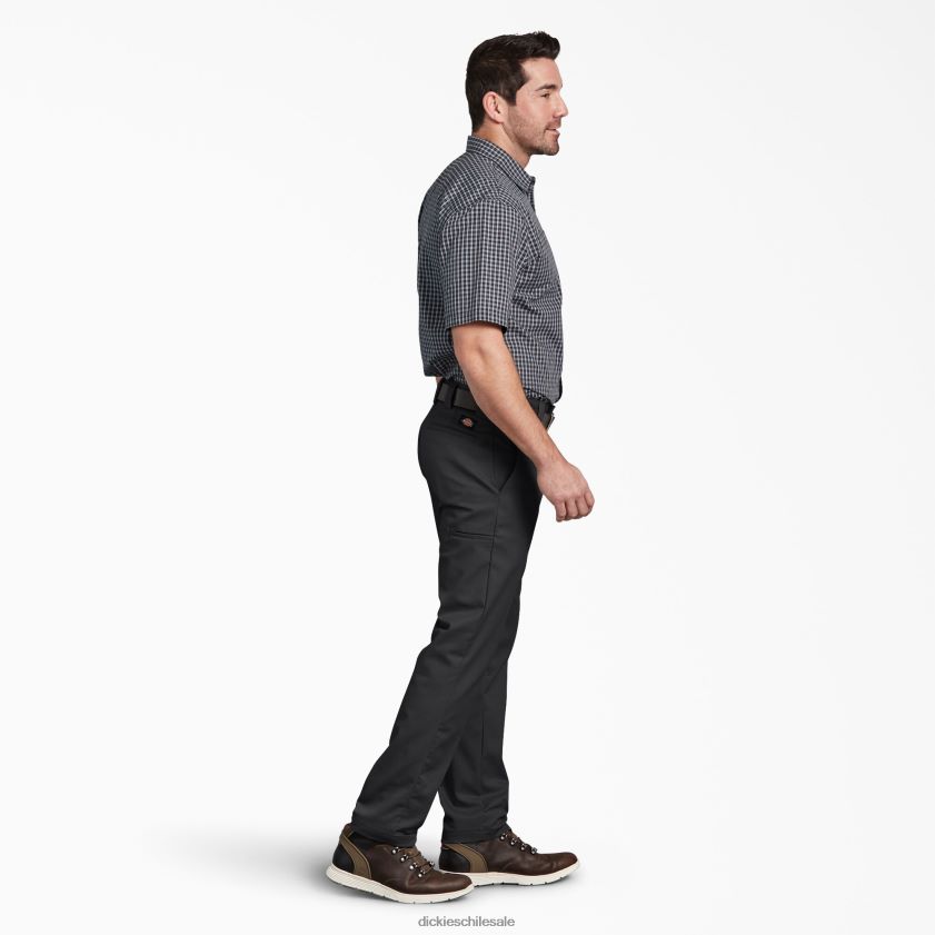 negro (negro) hombres pantalones de trabajo multiusos con bolsillos y pernera cónica slim fit Dickies ropa de trabajo X4H0F108