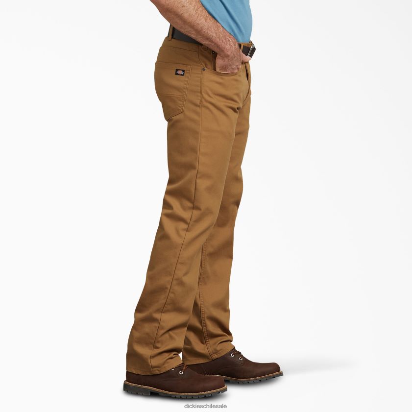 pato marrón lavado a la piedra (sbd) hombres pantalones de pato de corte regular Dickies ropa de trabajo X4H0F135