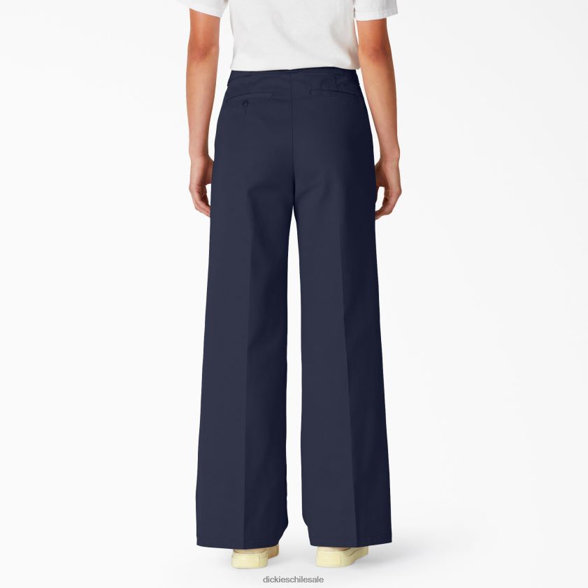 regular mujer pantalones de trabajo de pernera ancha lavados a la piedra Dickies ropa de trabajo X4H0F1750