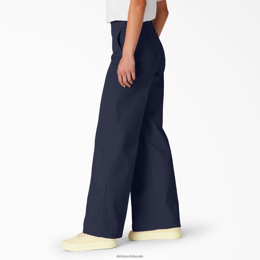 regular mujer pantalones de trabajo de pernera ancha lavados a la piedra Dickies ropa de trabajo X4H0F1750