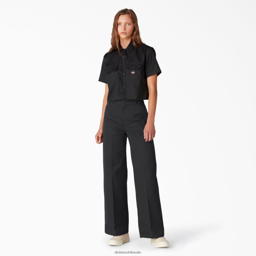 regular mujer pantalones de trabajo de pernera ancha lavados a la piedra Dickies ropa de trabajo X4H0F1751