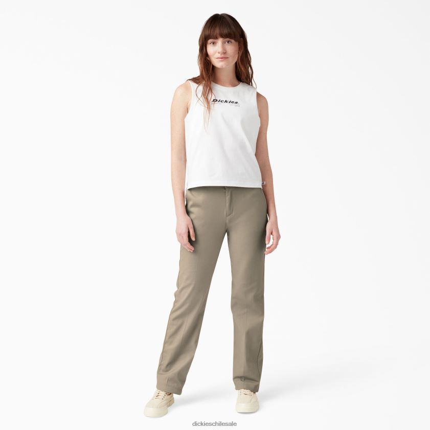 regular mujer pantalones de trabajo flexibles de ajuste original Dickies ropa de trabajo X4H0F1756