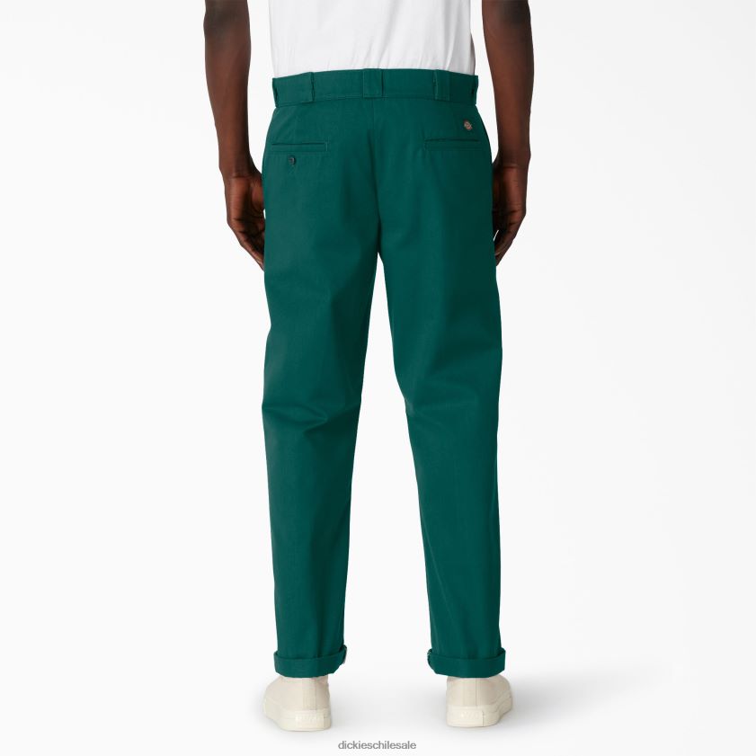 verde bosque (pies) hombres pantalones de trabajo de sarga de ajuste regular Dickies ropa de trabajo X4H0F288