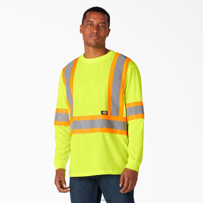 amarillo ansi (ay) unisexo camiseta de manga larga de seguridad de alta visibilidad Dickies ropa de trabajo X4H0F1449 amarillo ansi (ay) unisexo camiseta de manga larga de seguridad de alta visibilidad Dickies ropa de trabajo X4H0F1449