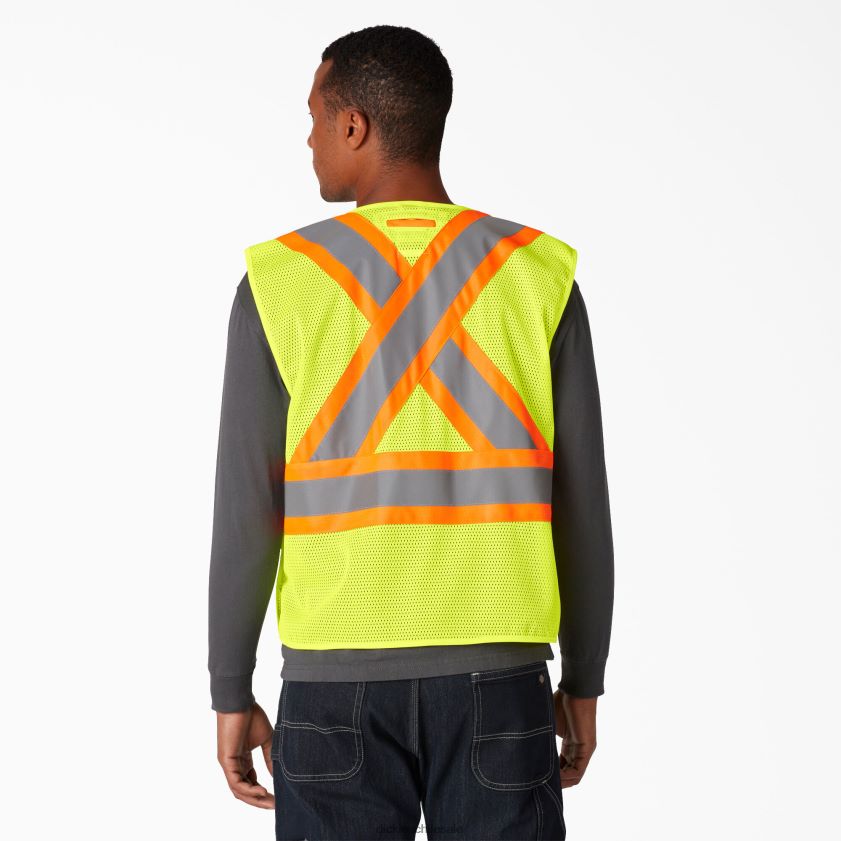 amarillo ansi (ay) unisexo hola chaleco de seguridad vis Dickies ropa de trabajo X4H0F1452