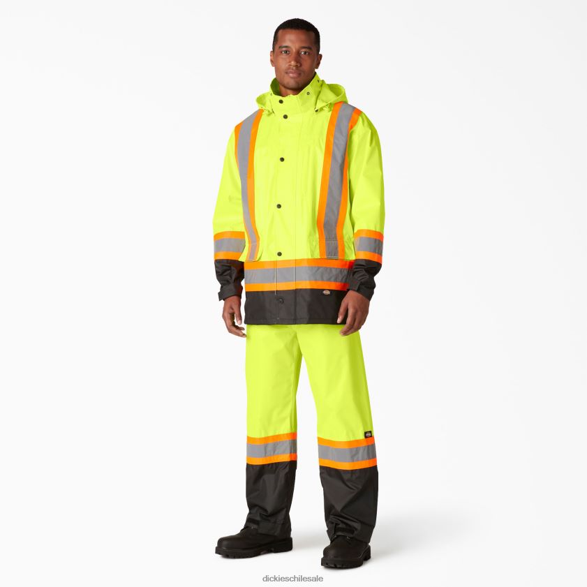 amarillo ansi (ay) unisexo traje de lluvia de seguridad de 2 piezas de alta visibilidad Dickies ropa de trabajo X4H0F1454 amarillo ansi (ay) unisexo traje de lluvia de seguridad de 2 piezas de alta visibilidad Dickies ropa de trabajo X4H0F1454