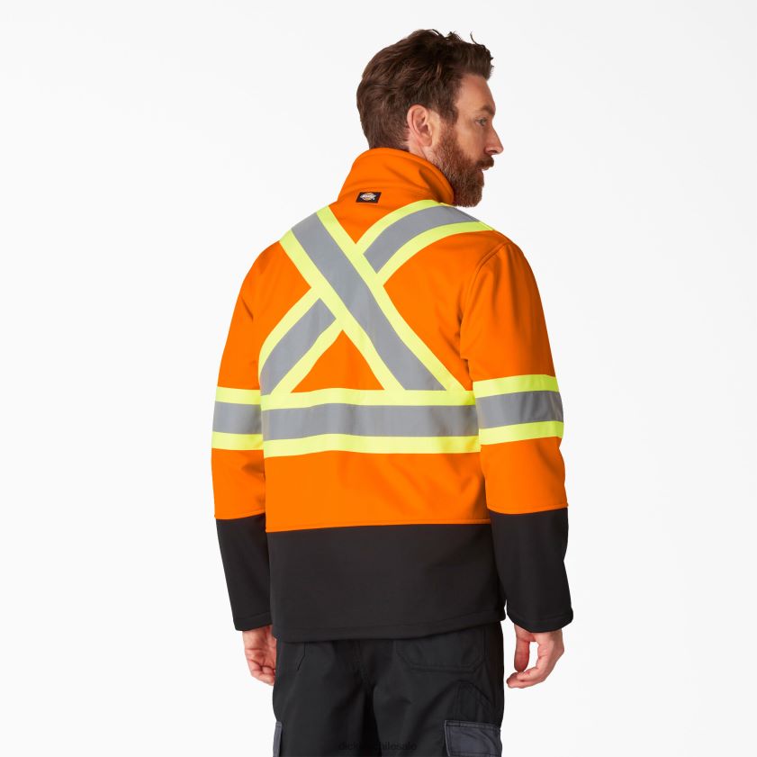 naranja ansi (ao) unisexo chaqueta softshell de seguridad de alta visibilidad Dickies ropa de trabajo X4H0F1455