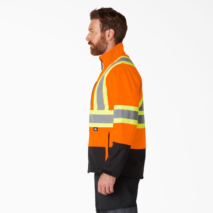 naranja ansi (ao) unisexo chaqueta softshell de seguridad de alta visibilidad Dickies ropa de trabajo X4H0F1455
