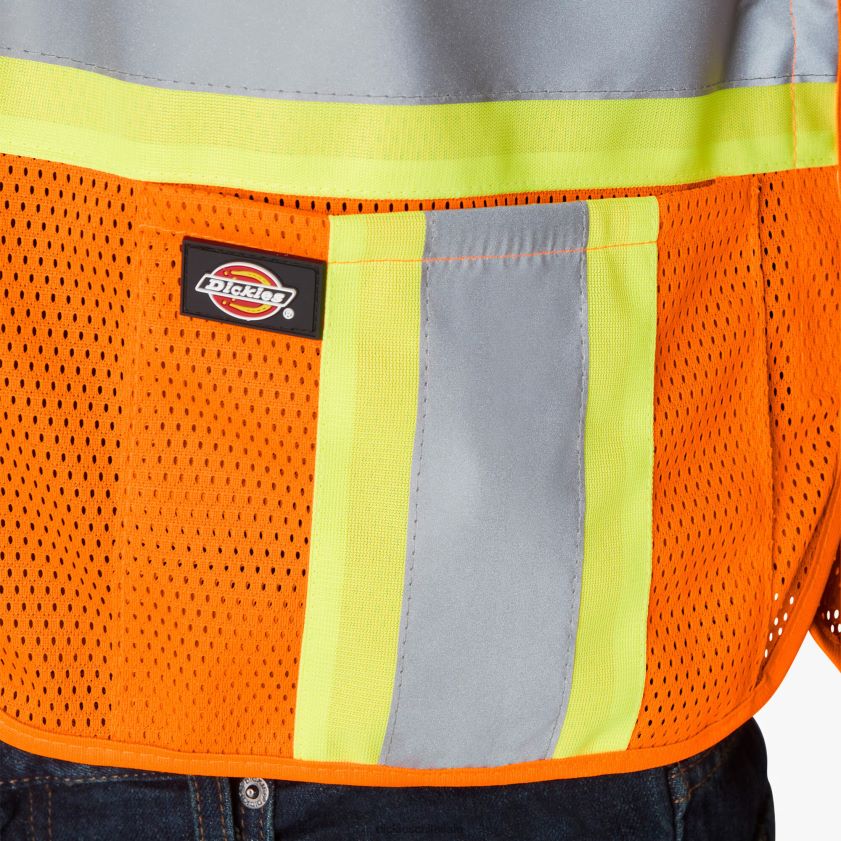 naranja ansi (ao) unisexo hola chaleco de seguridad vis Dickies ropa de trabajo X4H0F1451