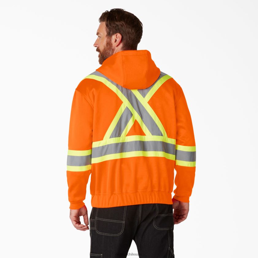 naranja ansi (ao) unisexo hola vis sudadera con capucha de seguridad Dickies ropa de trabajo X4H0F1458