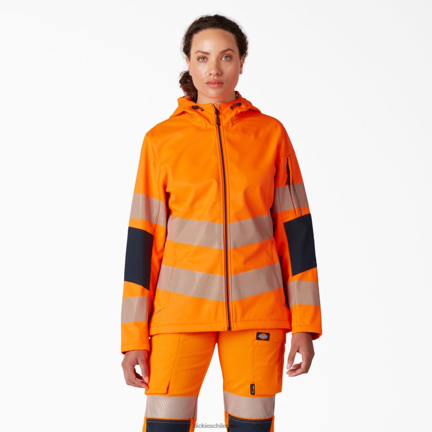 naranja (o) mujer chaqueta softshell de alto rendimiento Dickies ropa de trabajo X4H0F2353