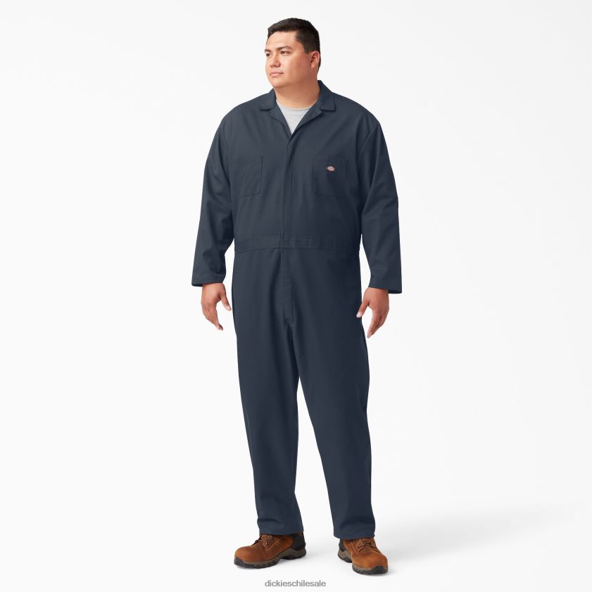 azul marino oscuro (dn) hombres overoles de manga larga Dickies ropa de trabajo X4H0F1270