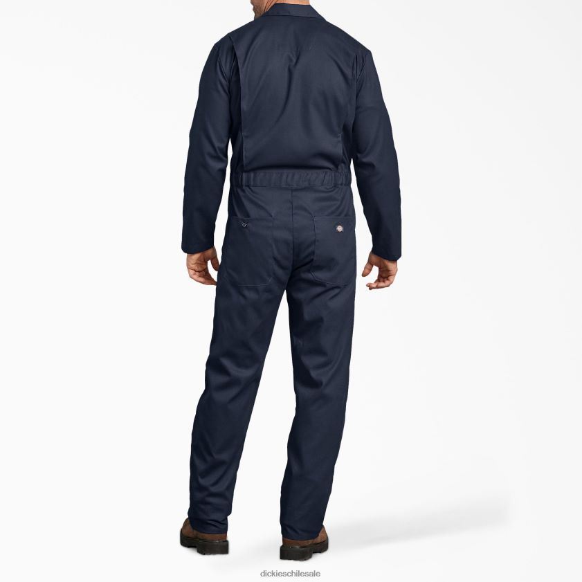 azul marino oscuro (dn) hombres overoles flexibles de manga larga Dickies ropa de trabajo X4H0F1244