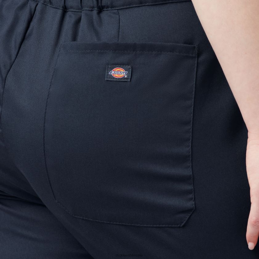 azul marino oscuro (dn) mujer más overoles flexibles de manga corta para refrigeración Dickies ropa de trabajo X4H0F1551