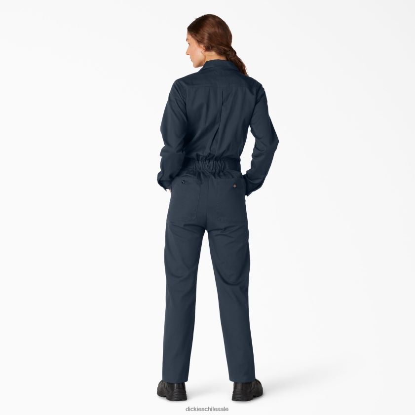azul marino oscuro (dn) mujer overoles de manga larga Dickies ropa de trabajo X4H0F1931