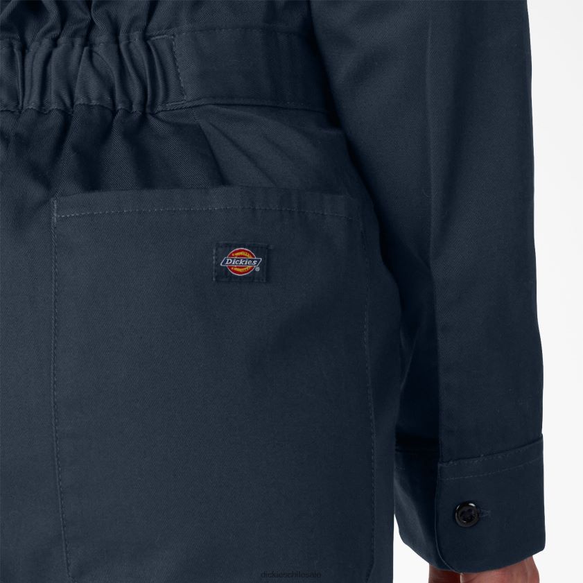 azul marino oscuro (dn) mujer overoles de manga larga Dickies ropa de trabajo X4H0F1931