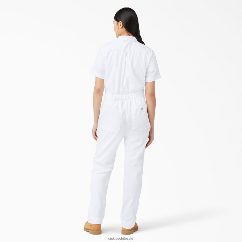 blanco (wh) mujer overoles refrescantes de manga corta Dickies ropa de trabajo X4H0F1548