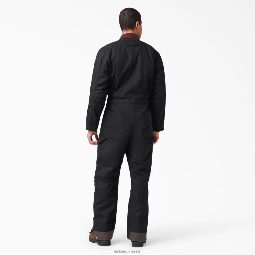 negro (negro) hombres overoles con aislamiento de pato Dickies ropa de trabajo X4H0F1349