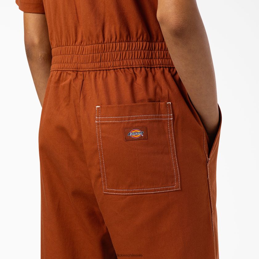 pan de jengibre marrón (es decir) mujer overoles florala Dickies ropa de trabajo X4H0F1934