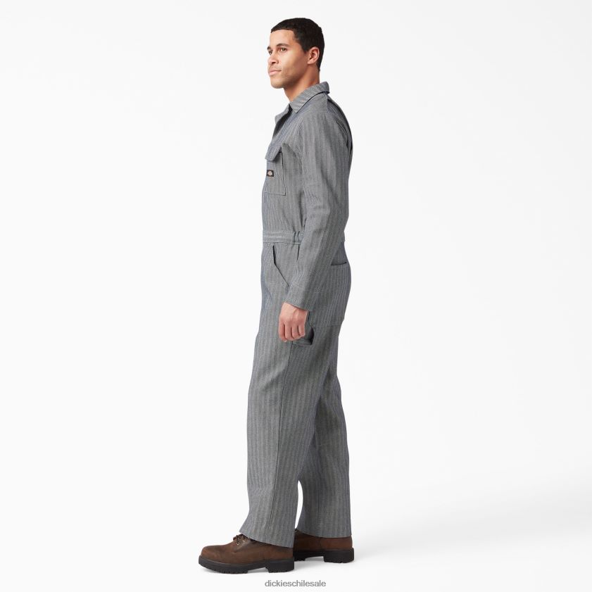 raya pescador (fs) hombres overoles Fisher a rayas Dickies ropa de trabajo X4H0F1304