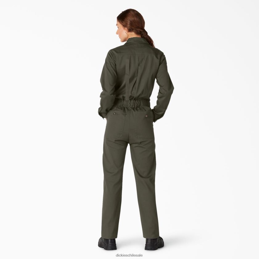 verde musgo (ms) mujer overoles de manga larga Dickies ropa de trabajo X4H0F1932