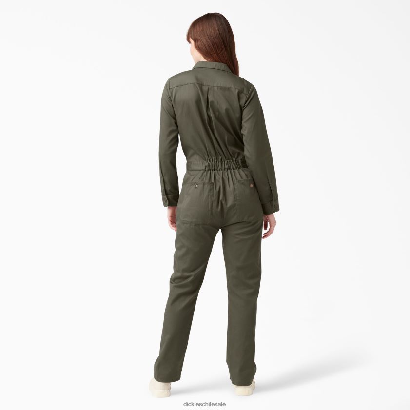 verde musgo (ms) mujer overoles de manga larga Dickies ropa de trabajo X4H0F1932