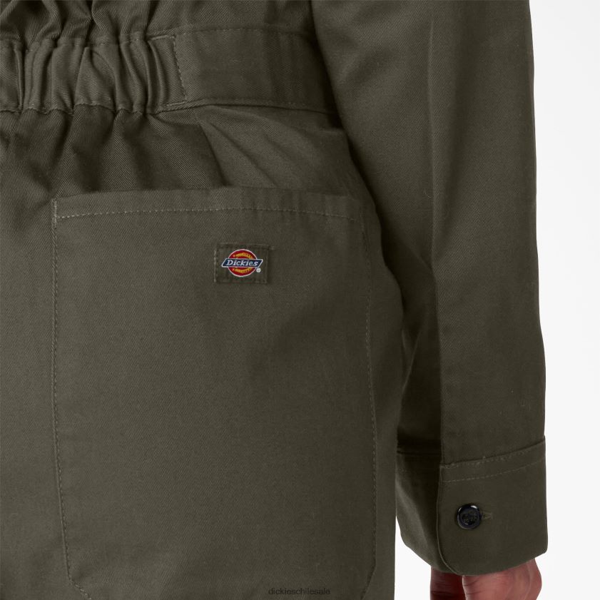 verde musgo (ms) mujer overoles de manga larga Dickies ropa de trabajo X4H0F1932