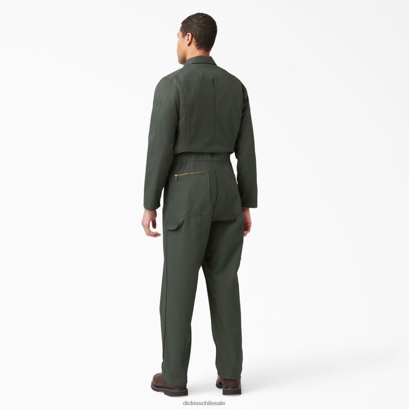 verde oliva (og) hombres overoles de manga larga combinados de lujo Dickies ropa de trabajo X4H0F1237