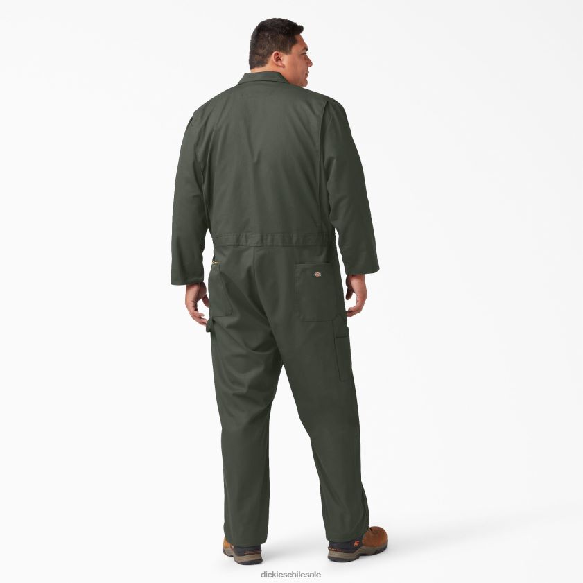 verde oliva (og) hombres overoles de manga larga combinados de lujo Dickies ropa de trabajo X4H0F1237