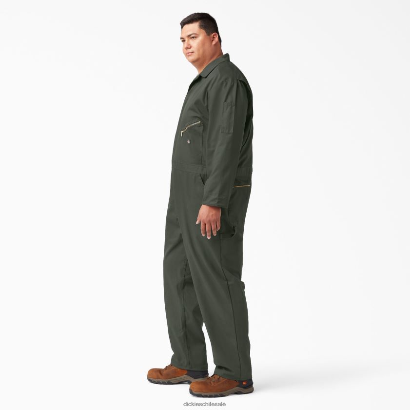 verde oliva (og) hombres overoles de manga larga combinados de lujo Dickies ropa de trabajo X4H0F1237