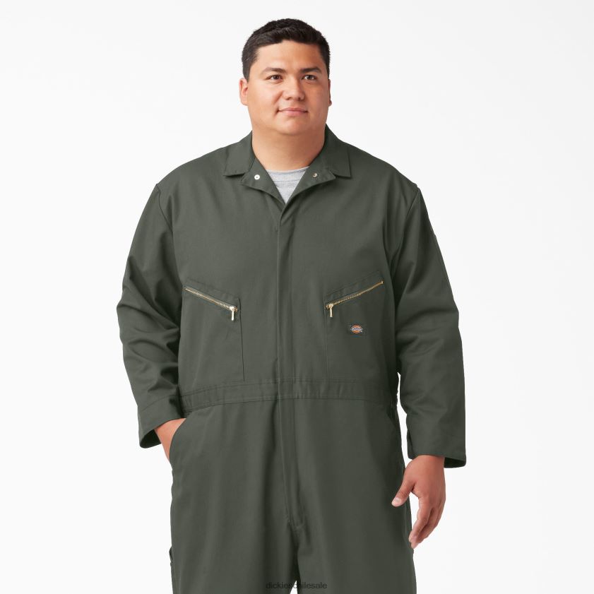 verde oliva (og) hombres overoles de manga larga combinados de lujo Dickies ropa de trabajo X4H0F1237
