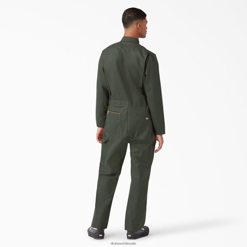 verde oliva (og) hombres overoles de manga larga combinados de lujo Dickies ropa de trabajo X4H0F1237