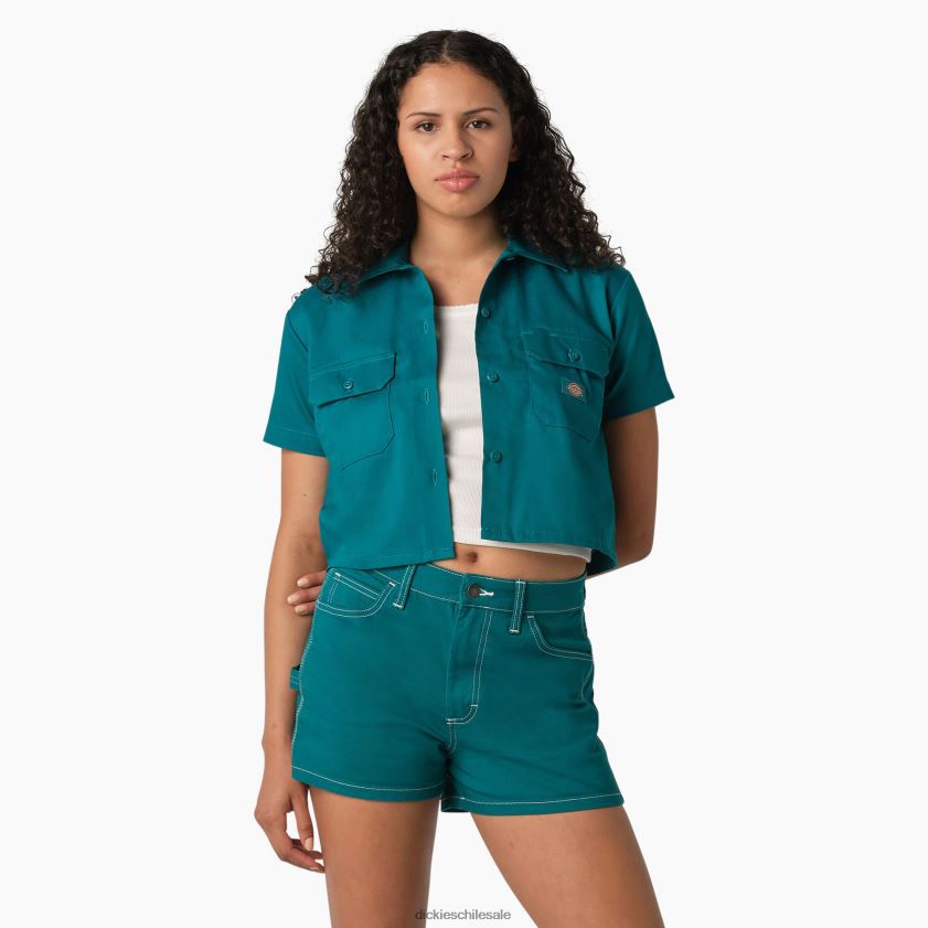 lago profundo (dl2) mujer camisa corta de trabajo Dickies ropa de trabajo X4H0F2005 lago profundo (dl2) mujer camisa corta de trabajo Dickies ropa de trabajo X4H0F2005