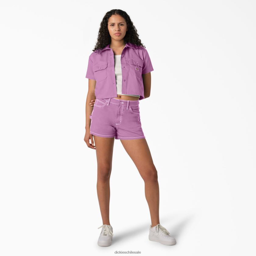 rosa salvaje (wr2) mujer camisa corta de trabajo Dickies ropa de trabajo X4H0F2007