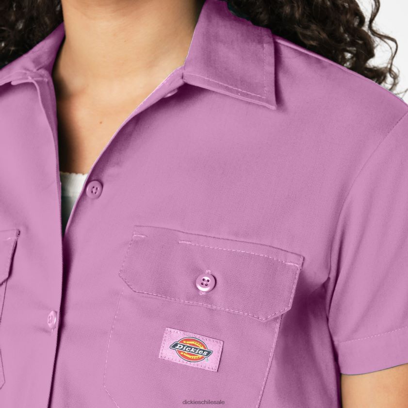 rosa salvaje (wr2) mujer camisa corta de trabajo Dickies ropa de trabajo X4H0F2007