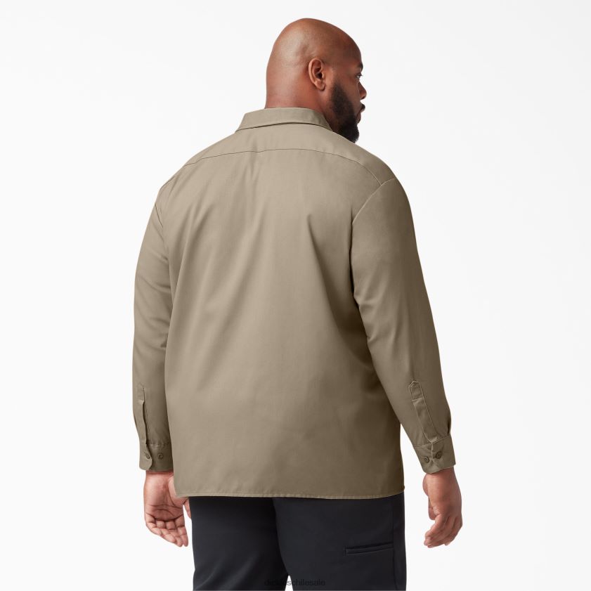 arena del desierto (ds) hombres camisa de trabajo de manga larga Dickies ropa de trabajo X4H0F561