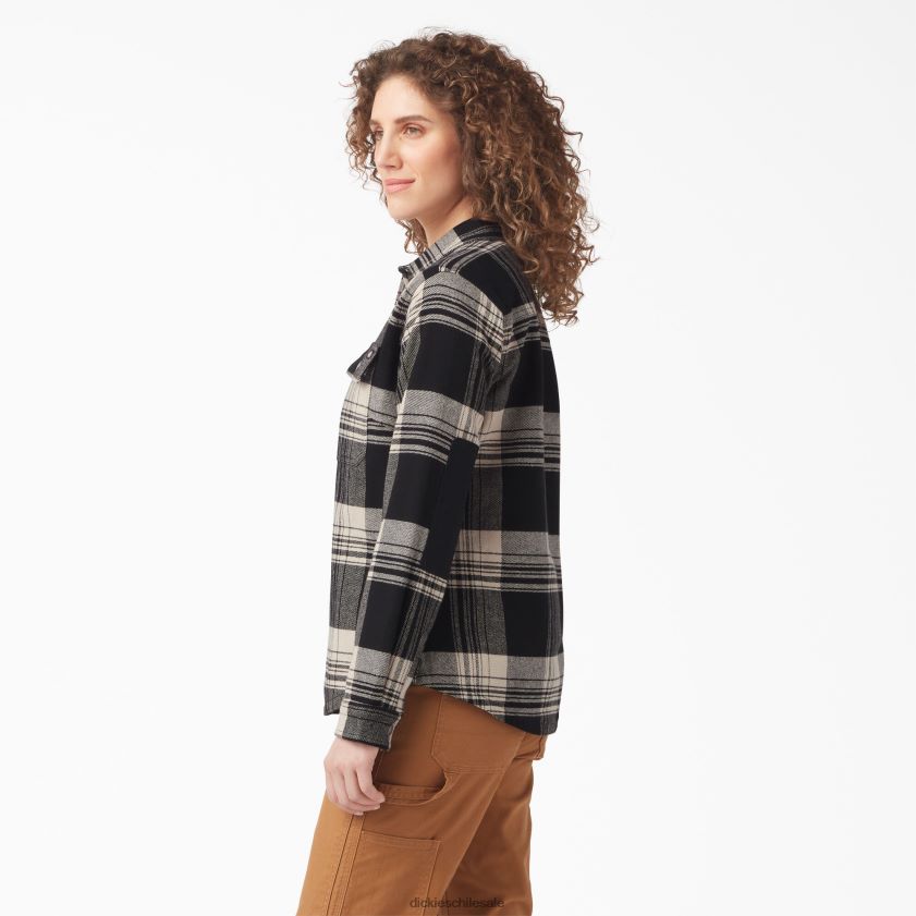 avena/cuadros negros (b2a) mujer camisa de franela duratech renegade Dickies ropa de trabajo X4H0F2000