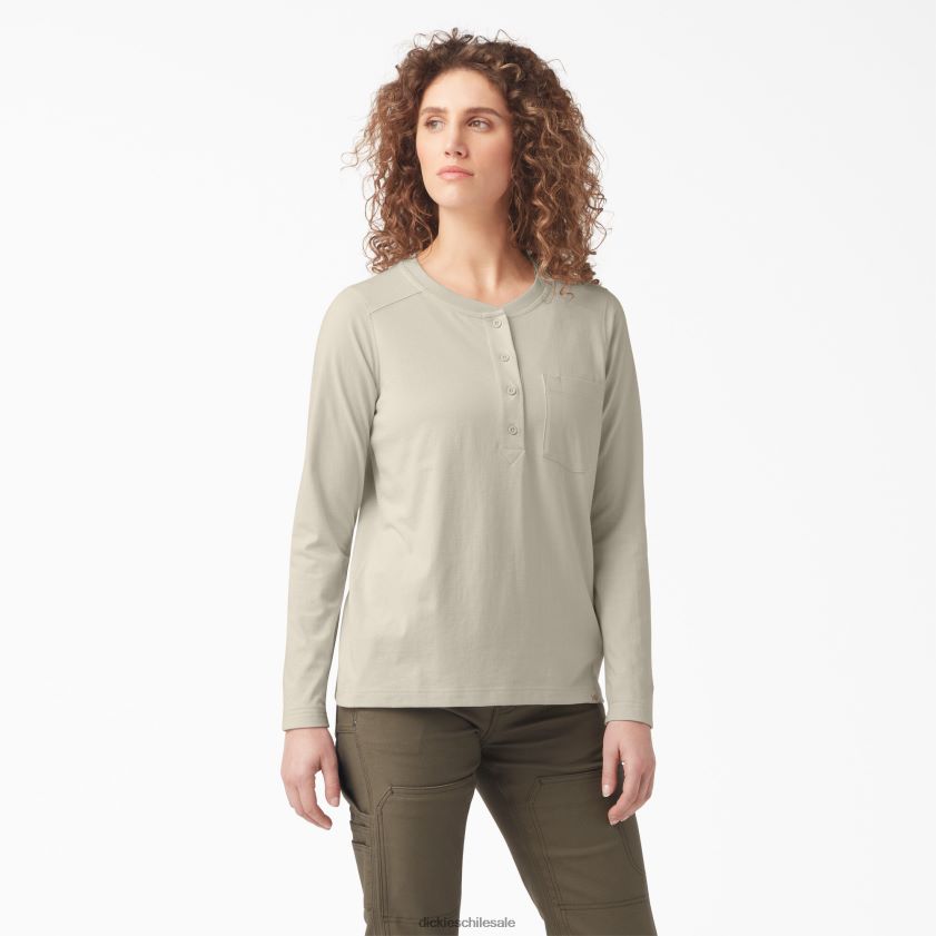 avena (ot9) mujer henley de peso pesado Dickies ropa de trabajo X4H0F2199