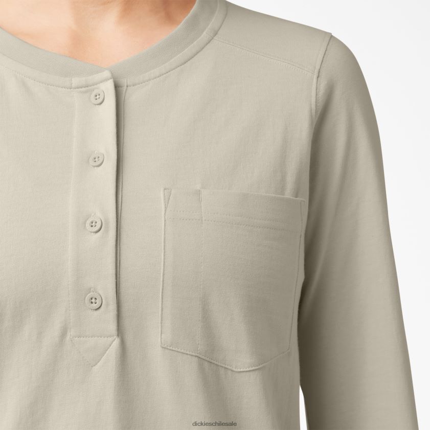 avena (ot9) mujer henley de peso pesado Dickies ropa de trabajo X4H0F2199