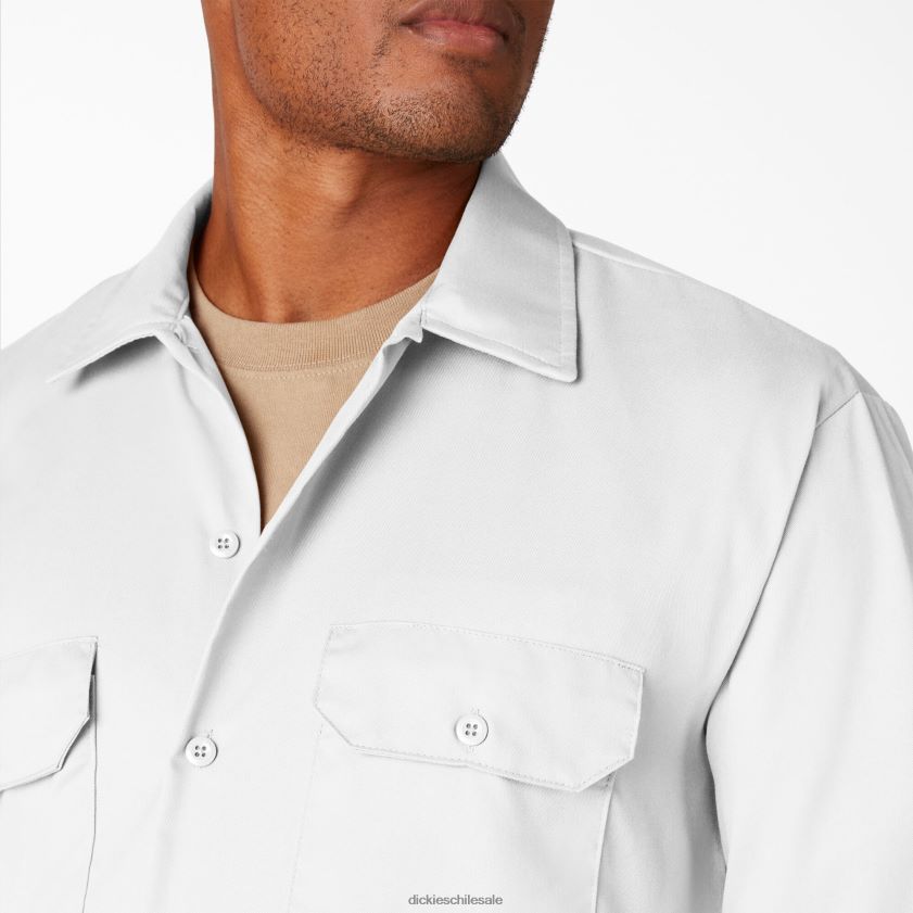 blanco (wh) hombres camisa de trabajo de manga larga Dickies ropa de trabajo X4H0F568