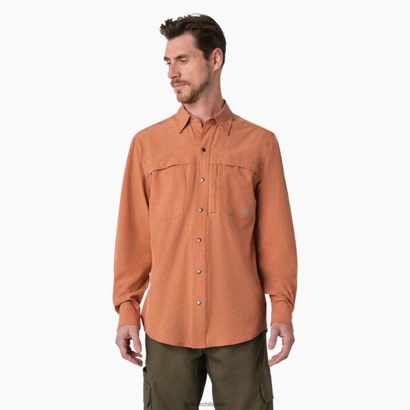 brezo cobre (eh2) hombres camisa de trabajo refrescante de manga larga Dickies ropa de trabajo X4H0F680