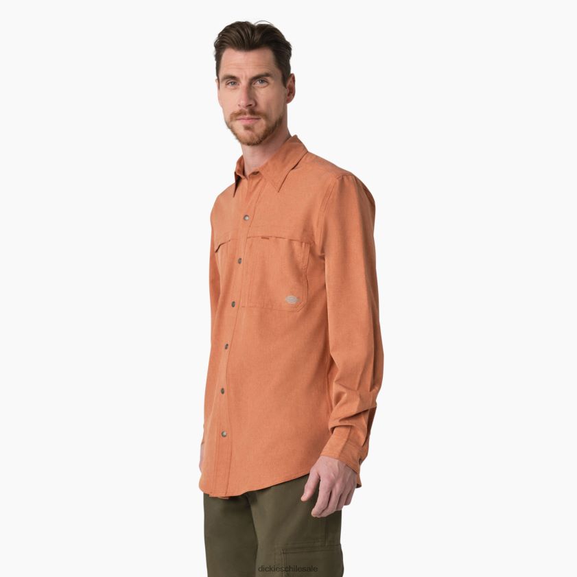 brezo cobre (eh2) hombres camisa de trabajo refrescante de manga larga Dickies ropa de trabajo X4H0F680