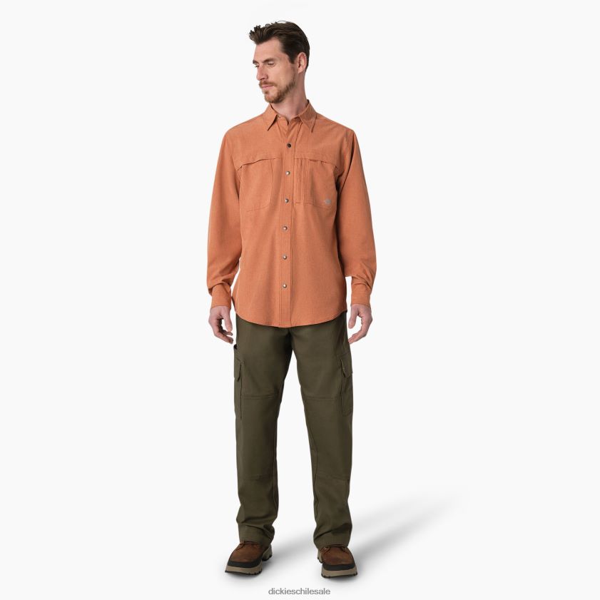 brezo cobre (eh2) hombres camisa de trabajo refrescante de manga larga Dickies ropa de trabajo X4H0F680