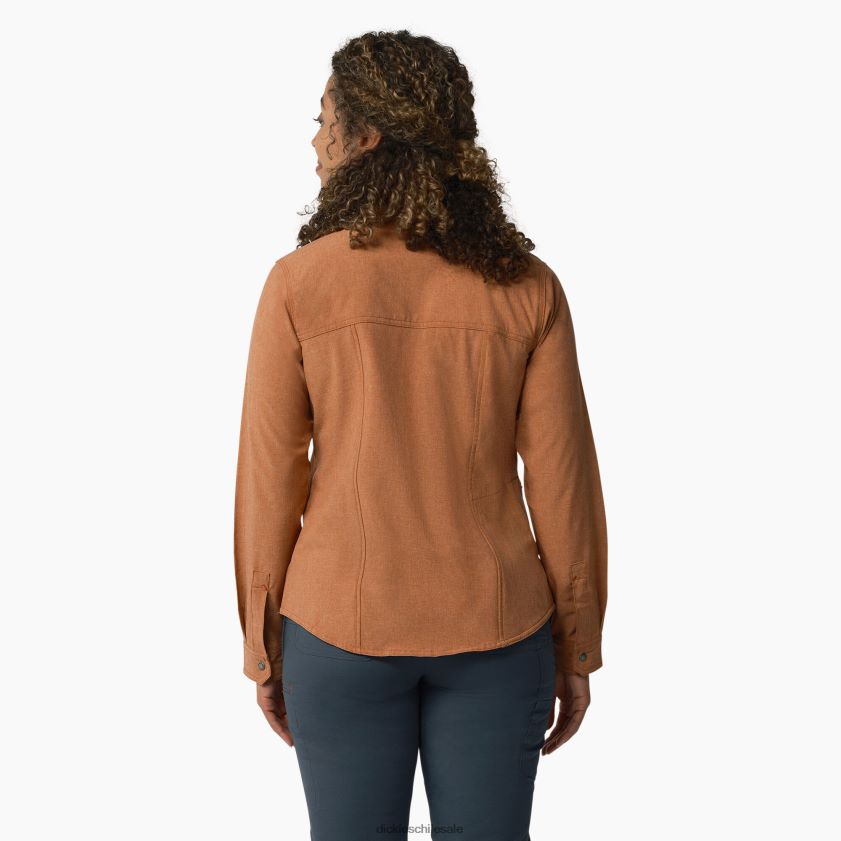 brezo cobre (eh2) mujer camisa de trabajo refrescante con lengüeta enrollable Dickies ropa de trabajo X4H0F1674