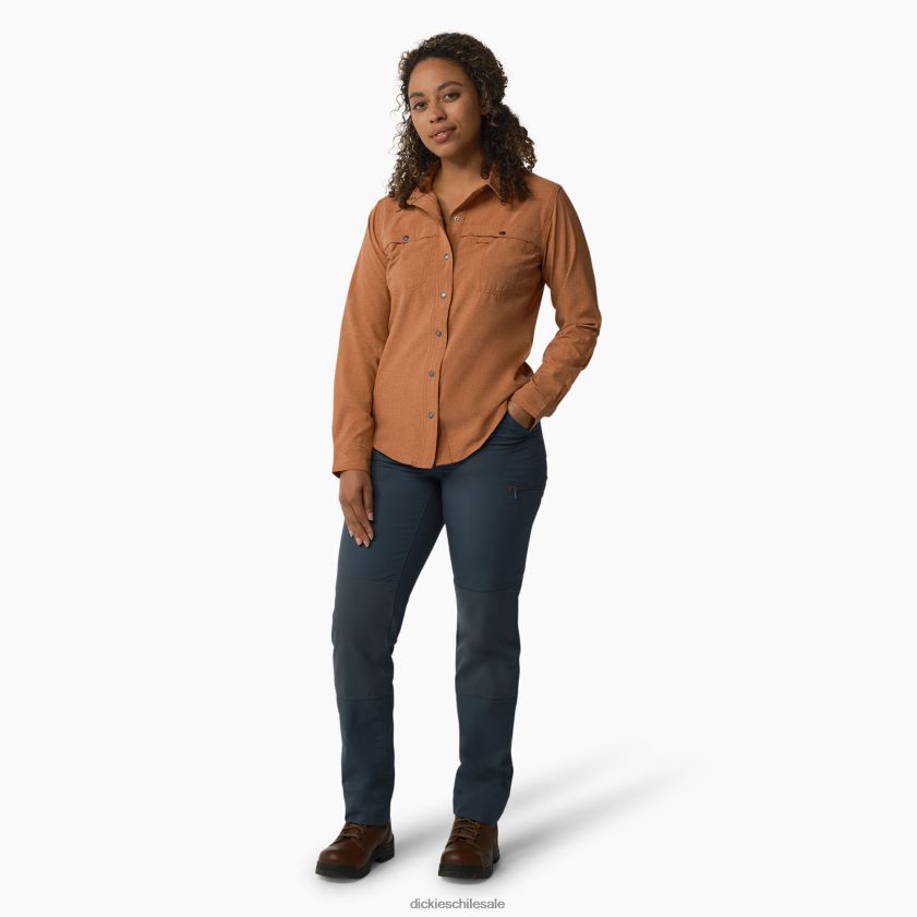 brezo cobre (eh2) mujer camisa de trabajo refrescante con lengüeta enrollable Dickies ropa de trabajo X4H0F1674